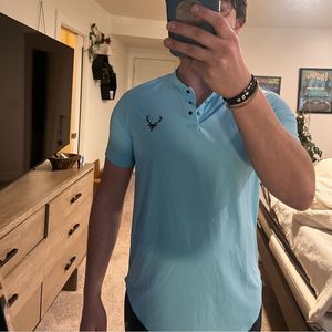 Get BuckedUp Teal Blue Short Sleeve Medium